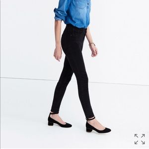 High-rise velvet jeans